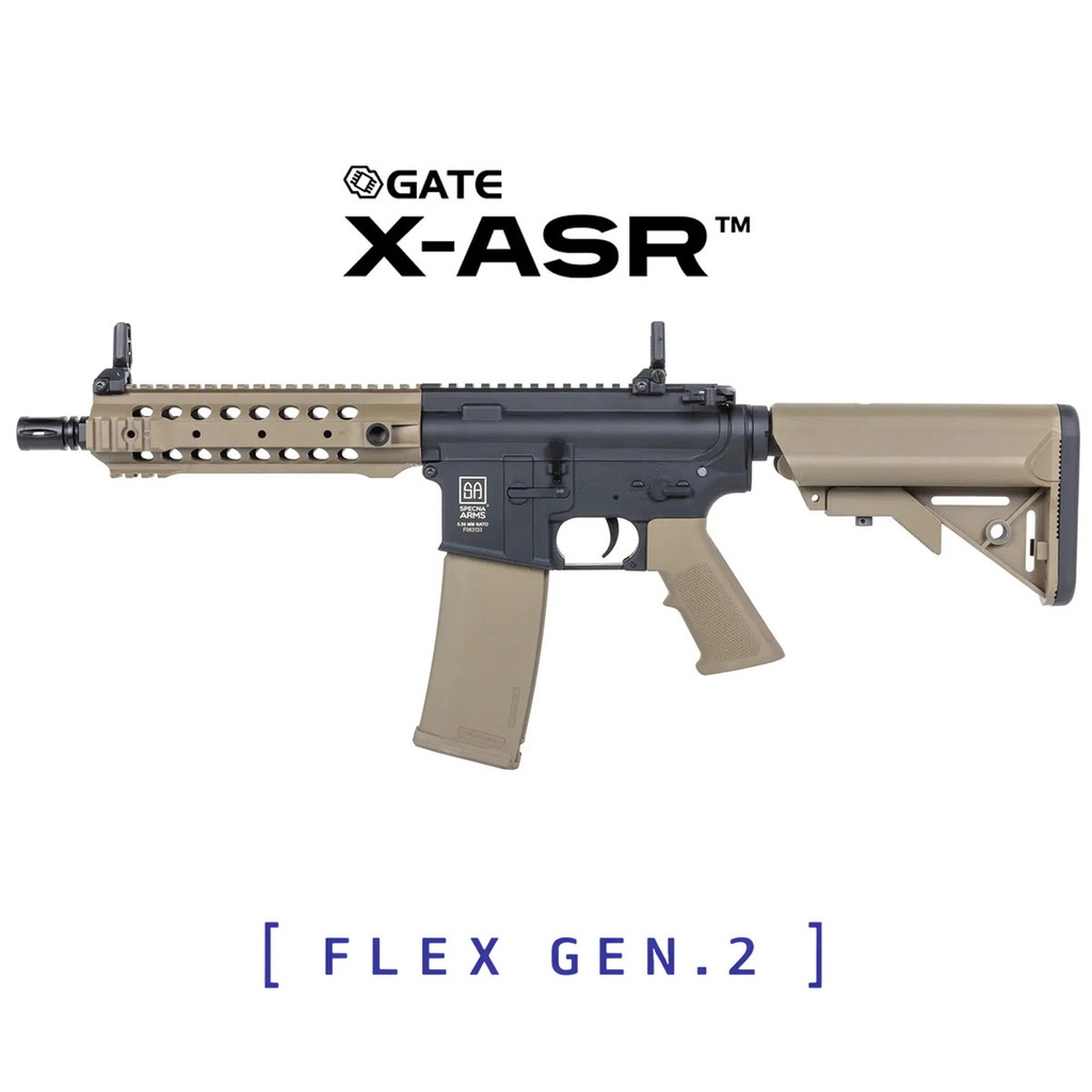 FUSIL SPECNA ARMS SA-F01 FLEX GEN.2 X-ASR NEGRO-TAN