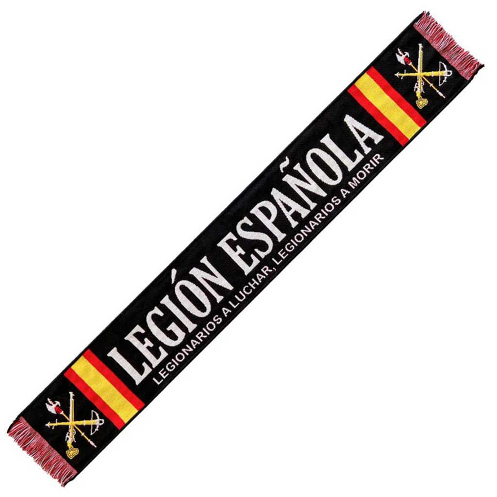 BUFANDA LEGIONARIOS A LUCHAR NEGRA