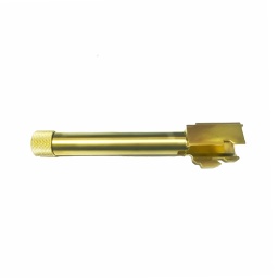 [KP-13-17-18-GB] CAÑON PISTOLA EXTERNO KJW GLOCK 13/17/18 C/ROSCA DORADO