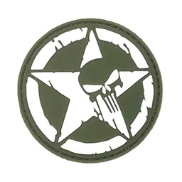 [IW-08244-OD] PARCHE IMMORTAL PVC ESTRELLA PUNISHER VERDE